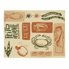 Lugar Americano Retangular Salmão 0,45x0,35cm