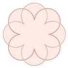 Lugar Americano Rosé - Corte E Sensação 3d Tam M 40x40cm