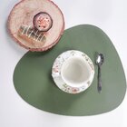 Lugar Americano Shape Pu 43cm Verde