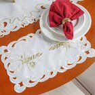 Lugar Americano Toalha De Bandeja Natalina Bordada 30x45 Lumi