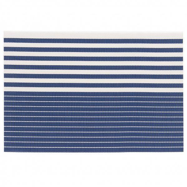 Lugar Americano Trama Sintética Listras Avulso Azul Marinho