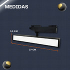 Luminária 20w Linear Difusa Painel P/ Trilho Eletrificado