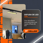 Luminária 20w Linear Difusa Painel P/ Trilho Eletrificado