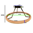 Luminaria 3 Em 1 Anel Arco Pendente Lustre Infinito Led Moder