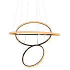 Luminaria 3 Em 1 Arco Aneis Lustre Pendente Regulavel Ajustav