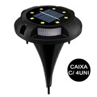 Luminaria  Energia Solar Led Jardim Grama Kit 4 Unid Espeto R