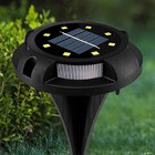 Luminaria  Energia Solar Led Jardim Grama Kit 4 Unid Espeto R