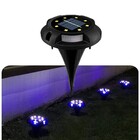 Luminaria  Energia Solar Led Jardim Grama Kit 4 Unid Espeto R