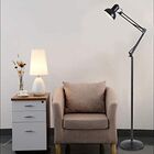 Luminária Abajur Articulada Pedestal Chão Metal Lustre Coluna