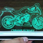 Luminária Abajur Base De Mesa Acrílica Led Moto Cbr650f Horne