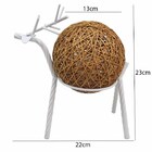 Luminaria Abajur Cervo Rena Decoraçao Natal Mesa Sala Quarto