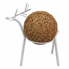 Luminaria Abajur Cervo Rena Decoraçao Natal Mesa Sala Quarto