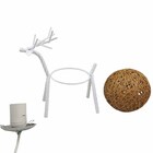 Luminaria Abajur Cervo Rena Decoraçao Natal Quarto Sala Hotel