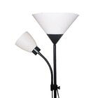 Luminária Abajur Chão Duo Floor Pedestal Articulada Lustre De