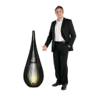 Luminária Abajur De Chão Capadócia Cal 1,2 M Preto