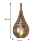 Luminária Abajur De Chão Capadócia Cap 1,2 M Caramelo