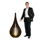 Luminária Abajur De Chão Capadócia Cap 1,2 M Marrom