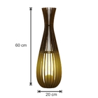 Luminária Abajur De Chão E Mesa Capadócia Vas 60 Cm Marrom