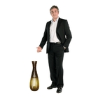 Luminária Abajur De Chão E Mesa Capadócia Vas 60 Cm Marrom