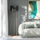 Luminária Abajur De Chão Salone Decore Estilo Industrial Base