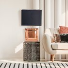 Luminária Abajur De Mesa Espelho 25cm 12cm 35cm 1xe27 40w Lum