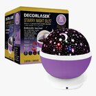 Luminária Abajur De Mesa Gira Projetor Estrelas Led Rgb Starr