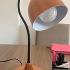 Luminária Abajur De Mesa Hook Cobre Com Botão Liga/desliga Na