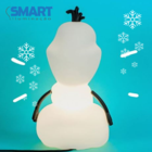 Luminária Abajur de mesa Olaf Disney Decorativo Frozen Neve I