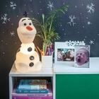 Luminária Abajur de mesa Olaf Disney Decorativo Frozen Neve I