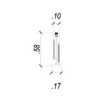 Luminária Abajur De Mesa Veneto 17x58,5cm 1xe27 40w Lumiere D