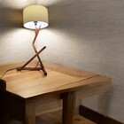 Luminária Abajur De Mesa Vintage Para Quarto Moderno Bali