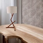 Luminária Abajur De Mesa Vintage Para Quarto Moderno Bali