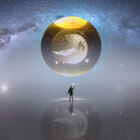 Luminária Abajur Globo Astronauta Led Usb Enfeite Decorativo