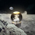 Luminária Abajur Globo São Jorge Led Usb Enfeite Decorativo E