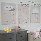 Luminária Abajur Madeira Avião Teco Teco Infantil E27 Amarelo