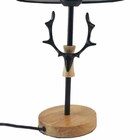 Luminaria Abajur Mesa Estante Veado Rustico Decoraçao Quarto