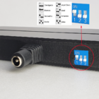 Luminária Abajur Mesa Led Rgb Com Fonte Bivolt Banda Rock Met