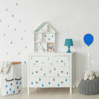 Luminária Abajur Parede Arandela Madeira Balão G9 30cm Bebê A