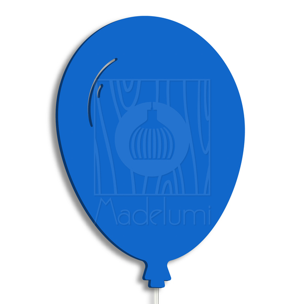 Luminária Abajur Parede Arandela Madeira Balão G9 30cm Bebê A