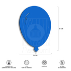 Luminária Abajur Parede Arandela Madeira Balão G9 30cm Bebê A