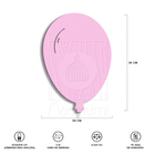 Luminária Abajur Parede Arandela Madeira Balão G9 30cm Bebê R