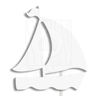 Luminária Abajur Parede Barco Madeira G9 30cm Decoração Bebê