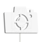 Luminária Abajur Parede Câmera Madeira G9 30cm Decoração Bran