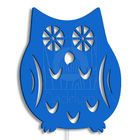 Luminária Abajur Parede Coruja Madeira G9 30cm Decoração Azul