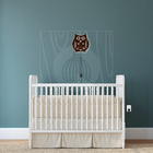 Luminária Abajur Parede Coruja Madeira G9 30cm Decoração Marr