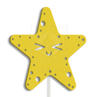 Luminária Abajur Parede Estrela B Madeira G9 30cm Decoração A