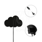 Luminária Abajur Parede Nuvem B Madeira G9 30cm Decoração Pre