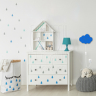 Luminária Abajur Parede Nuvem Madeira G9 30cm Decoração Bebê