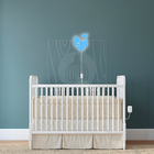 Luminária Abajur Parede Orca Madeira G9 30cm Decoração Bebê A