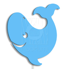 Luminária Abajur Parede Orca Madeira G9 30cm Decoração Bebê A